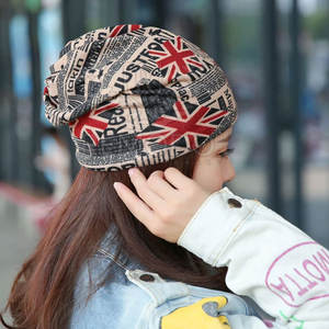 Bonnet extensible pour l'hiver, accessoire pour femmes, lettre imprimée, couvre-chef à Crochet, chapeau d'hiver - Product Image 5