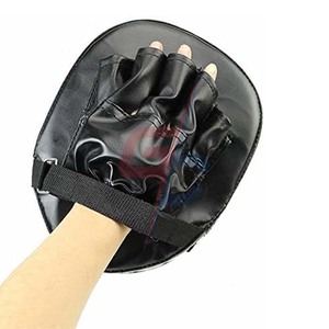 Muay Thai Kick Kit Noir Karaté Formation Mitaines Cibles Pattes d'ours Gants de Sparring de MMA Boxe Sacs Défense Cible, Noir - Product Image 6
