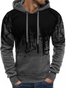 OEM Pullover Sweat-shirts à capuche en molleton pour hommes Taille personnalisée Couleur Style imprimé Éponge Polyester/coton Hiver Teint uni - Product Image 4
