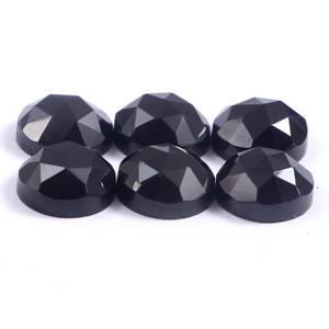 Espinela Natural para fabricación de joyas, piedra preciosa redonda de 8x8mm, tallada en rosa y negra, tamaño calibrado, precio al por mayor - Product Image 3