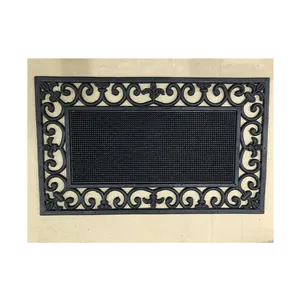 Wholesale Exporter Selling Lightweight Latest New Design Enter Door Mat Rubber Iron Door Mat with Pin Design