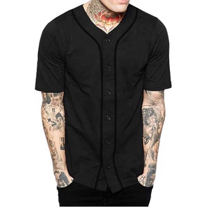 Maillot de baseball pour homme, boutonné, uniforme sportif, maillot de baseball vierge, vente en gros, pas cher, t-shirts de baseball USA - Product Image 2