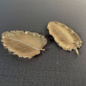Bandeja de servicio de hoja dorada moderna, artículos de aluminio para Hotel, servidor de comida decorativo de mesa, plato elegante para comedor en casa - Product Image 5