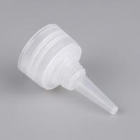 Vis d'emballage de bouteille ronde en plastique, 18/410 pièces, bec torsadé/capuchon supérieur en plastique