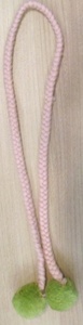 Borla de nudo chino de tres capas, hilo de algodón hecho a mano, corona de borlas rojas - Product Image 4