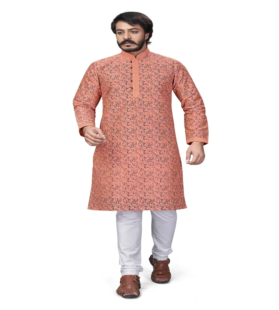 Erkek moda Shalwar Kameez için düğün Kurta tasarımcı erkekler için Panjabi hindistan'dan