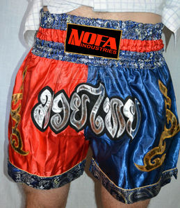 Muay Thai กางเกงขาสั้น MMA สำหรับผู้ชาย,กางเกงขาสั้นตกแต่งยิมมวยและเตะมวยขนาดใหญ่ - Product Image 1