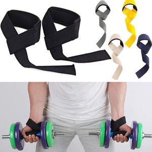 Strong Made Neoprene Padded Custom Color Logo <b>Weight</b> Lifting <b>Wrist</b> Straps - Product Image 4