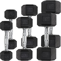 ONESTARSPORTS Haltères hexagonaux en caoutchouc pour musculation, équipement de gym à prix réduit, vente chaude
