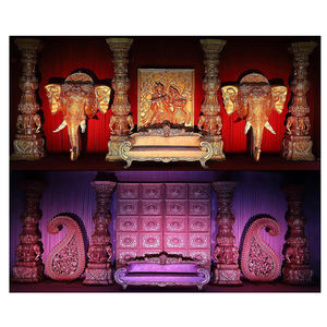 Grandes scène d'éléphant de mariage, décor de cérémonie de mariage, nouvelle collection, célébration royale Radha krashna, - Product Image 1