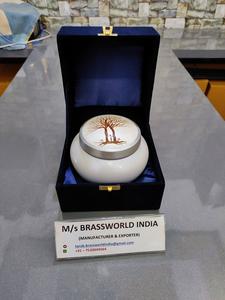 อลูมิเนียมที่สวยงามชีวิตโกศศักดิ์ศรีมือวาดโอดิสซีย์เผาศพโกศอุปกรณ์งานศพ BRASSWORLD อินเดีย - Product Image 3