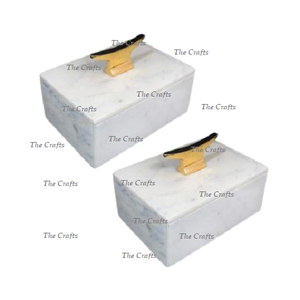 Boîte à bijoux carrée en marbre avec taille et forme personnalisées de haute qualité Boîte de rangement pour bijoux à bas prix - Product Image 5