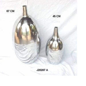 Vase en Aluminium en forme de bouteille ovale, grand format, pour décoration de maison, en métal, offre spéciale, 1 pièce - Product Image 2