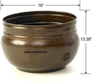 หม้อท่อโลหะแบบตอกสำหรับตกแต่งสวนดีไซน์ใหม่ล่าสุด - Product Image 4