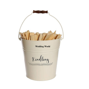 Metal Kindling Bucket Premium Quality Handmade Designer Wholesale Ash Bucket Customized Size Garden Ware Metal Coal Bucket - Product Image 5