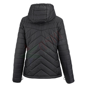 2022 nuevo diseño chaqueta acolchada de mujer chaqueta acolchada de invierno transpirable teñida a pedido-venta al por mayor - Product Image 4