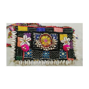 กระเป๋าคลัทช์สะพายไหล่ทำตามมือสำหรับผู้หญิงอินเดีย,กระเป๋าช้อปปิ้งสไตล์วินเทจสไตล์ลำลอง - Product Image 5