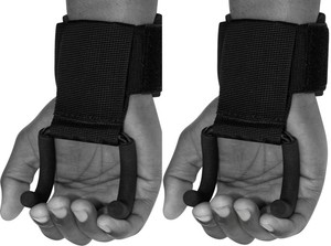 Powerlifting <b>Gloves</b> with Wrist Wraps Weightlifting Lifting Grip Hooks Durable Rubber Metal and EVA for Gym Power Training - Product Image 2