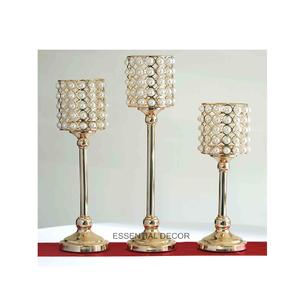 Precio de fábrica, portavelas de luz de té de plata, decoración de mesa romántica impermeable, hecho a mano candelabro, fiesta de boda de Navidad - Product Image 1
