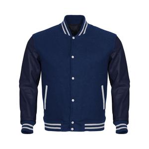 แจ็กเก็ตหนังขนสัตว์สำหรับผู้ชายไซส์พิเศษสำหรับฤดูหนาวโลโก้ตามสั่งกันลมและตัวอักษรสำหรับกลางแจ้งสไตล์นักศึกษา - Product Image 1