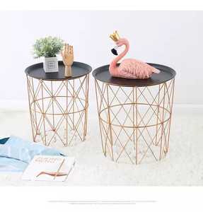 Créatif géométrique en métal décor à la maison design table basse de thé panier de rangement - Product Image 3