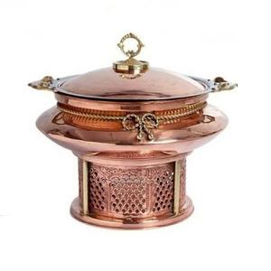 Handmade Customized <b>Food</b> Copper Chafing Dish Display <b>Food</b> <b>Warmers</b> Set <b>for</b> Buffet Hot Pot Chafing Dish Restaurant Equipment - Product Image 3
