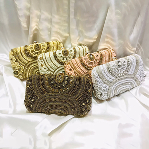 Sac de soirée de créateur ethnique artisanal style pochette - Product Image 1