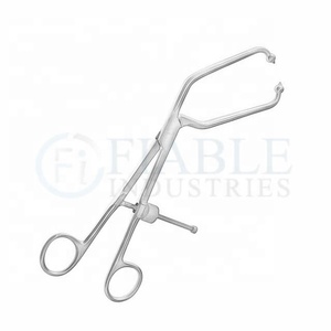 Steel Pelvic Reduction Forceps with Angled Short <b>Ball</b> Tips Surgical Instruments Medical Equipment - Product Image 3