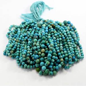 Big Factory Cheap Price Natural <b>Blue</b> Turquoise Loose Gemstone <b>Beads</b> for Jewelry Making Wholesale Factory Price - Product Image 1