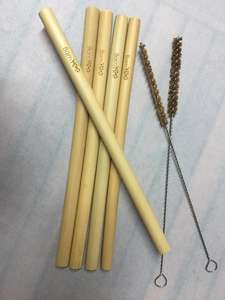 Manufacturer Eco2go Vietnam sale off Bamboo Fiber <b>Straws</b>/ disposable bamboo <b>straws</b> / <b>reusable</b> bamboo <b>straws</b> set custom logo - Product Image 4