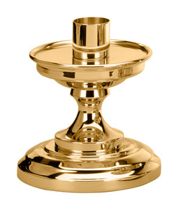 Candelabro de latón con forma de imperdible, candelabro de la Iglesia de la India - Product Image 6