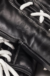 SAQIB&CO <b>Lace</b> up Black Vintage Leather Boxing <b>Gloves</b> & Laced Training <b>Gloves</b> 8oz-16oz Sizes Customizable for Professional Boxers - Product Image 3