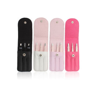 Pinzas de pestañas de acero inoxidable personalizadas, alta calidad, para maquillaje, pinzas para cejas - Product Image 6