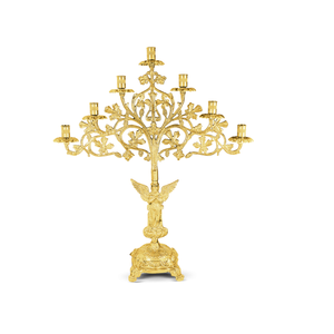 Cruz de altar de iglesia de latón pulido Suministros de iglesia de metal de estilo religioso de Brassworld India - Product Image 5