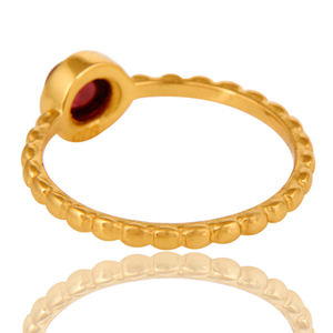 Natural <b>Garnet</b> Gemstone 925 <b>Silver</b> Midi <b>Ring</b> Jewelry Wholesaler Designer Gold Plated <b>Silver</b> <b>Ring</b> Women's Jewelry - Product Image 3