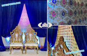 Colorful Wedding Sangeet Stage Event <b>Backdrop</b> Wedding Sangeet Stage <b>Backdrop</b> Muslim Wedding Stage Setup - Product Image 4