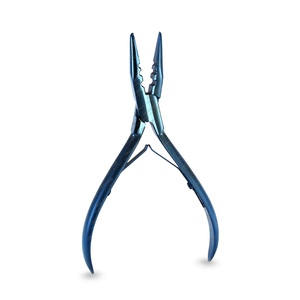 High Quality Surgical Grade Stainless Steel Custom Logo <b>Hair</b> <b>Extension</b> Pliers for Microbead Applications Wholesale Tools - Product Image 6
