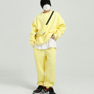 Ensemble survêtement pour homme, survêtement délavé à l'acide, jogging et sweat-shirt brodés, style streetwear - Product Image 2