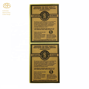 In Kỹ Thuật Số Tùy Chỉnh Logo Kraft Sticker 500 Cái MOQ Thấp Giao Hàng Trong Vòng 5 Ngày Với Chất Lượng Cao - Product Image 2