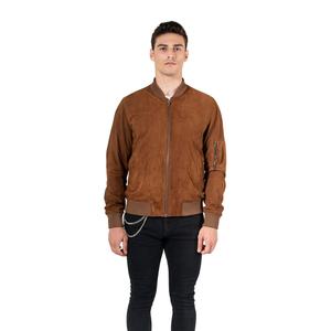 Chaqueta Varsity para Hombre, de Cuero Recubierto de Primera Calidad, Cuello Alto, Estilo Casual, Transpirable, Gruesa y Duradera - Product Image 1