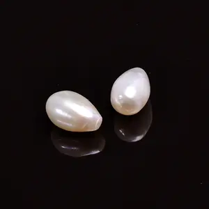 Biwa-GEMA de perlas en forma de lágrima, piedra cortada de lujo, Gema a granel para fabricación de joyas, Gema calibrada facetada