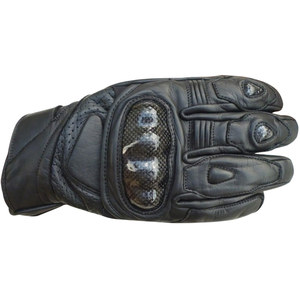 Guantes de cuero para Motocross, armadura protectora corta, cómodos para exteriores - Product Image 4
