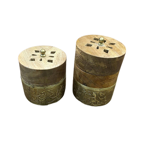 Brûleur d'encens en bois multicolore fait à la main conception standard forme carrée taille personnalisée brûleur Bakhoor en vrac - Product Image 6