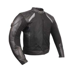 Veste en cuir vintage noire 2025, style urbain, épaisse, coupe-vent, élégante, col montant, vente chaude, Sialkot, Pakistan - Product Image 6