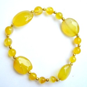 <b>Healing</b> Gemstone Yellow Onyx Fashion <b>Bracelets</b> - Product Image 1