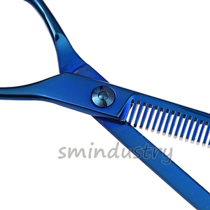 Ciseaux de coiffeur professionnel, pour salon de coiffure en acier inoxydable 440C, avec repose-doigt réglable, nouveauté, vente en gros, (SC08) - Product Image 4