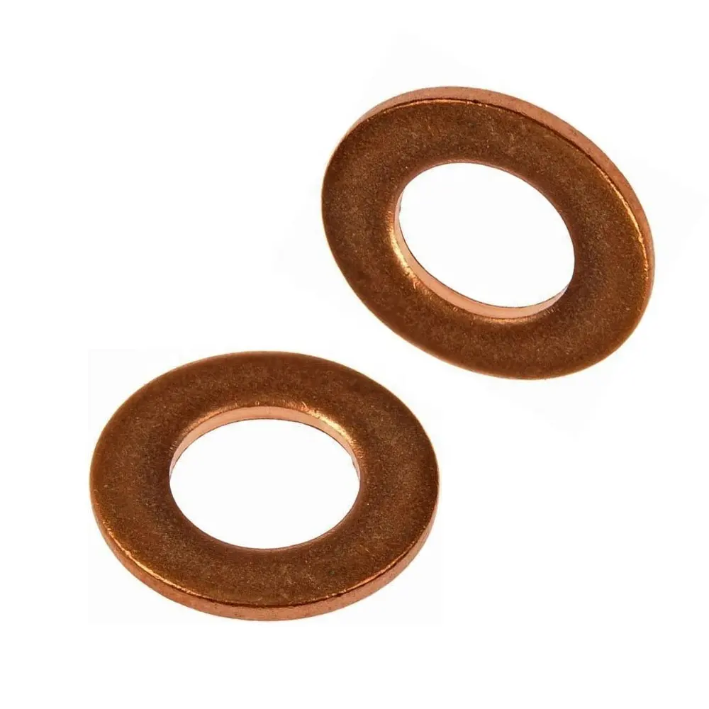 Wxsny Fastener brass copper colored metal round flat plate fender washers sealing gasket punched ring washer