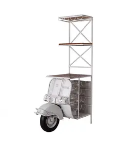 Scooter industriel et vélo, VIntage, classique et moderne, Scooter, pièce de bicyclette, Console à manger, Table basse, Mini-Bar, 2020