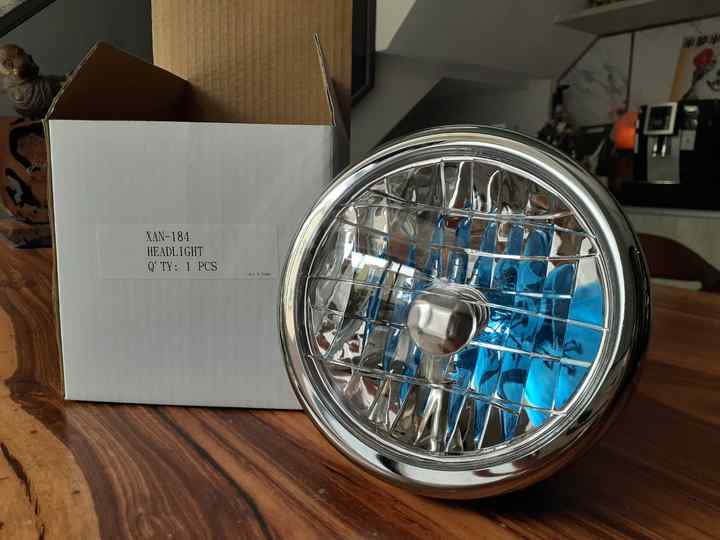 Xan-184 Universal Motor Parts Steel Motorcycle Headlights