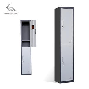 Petit casier en acier métal pour vêtements, <span class=keywords><strong>armoire</strong></span>, placard, garde-robe, 2 portes, pour adultes, stockage - Product Image 2